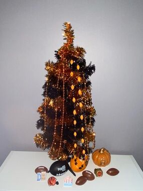 Cincinnati Bengals Football Christmas Halloween Table Top Tree